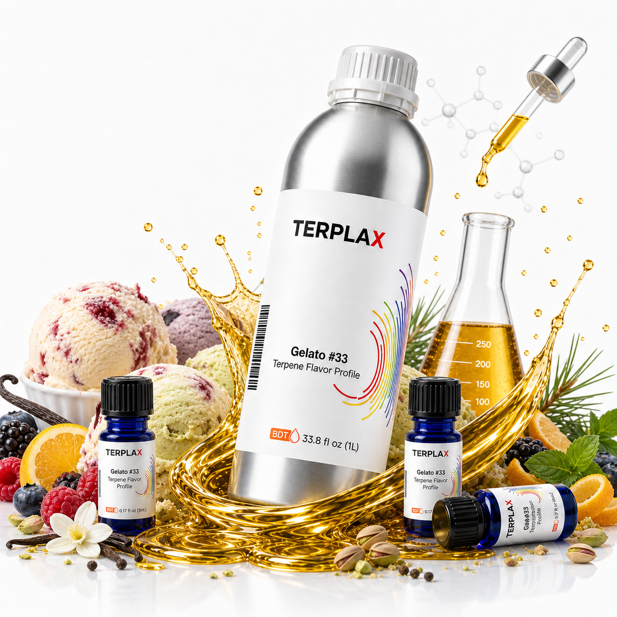 Gelato 33 terpene profile scene