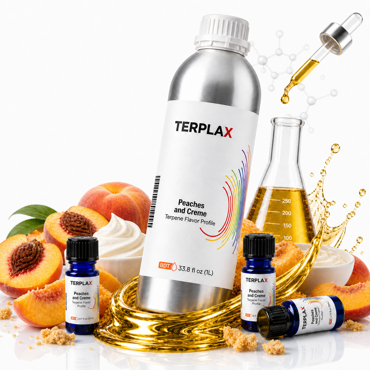 Peaches and Creme terpene profile scene