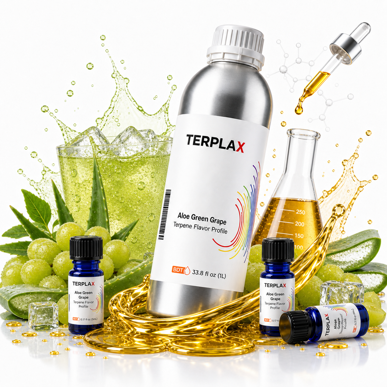 Aloe Green Grape terpene profile scene