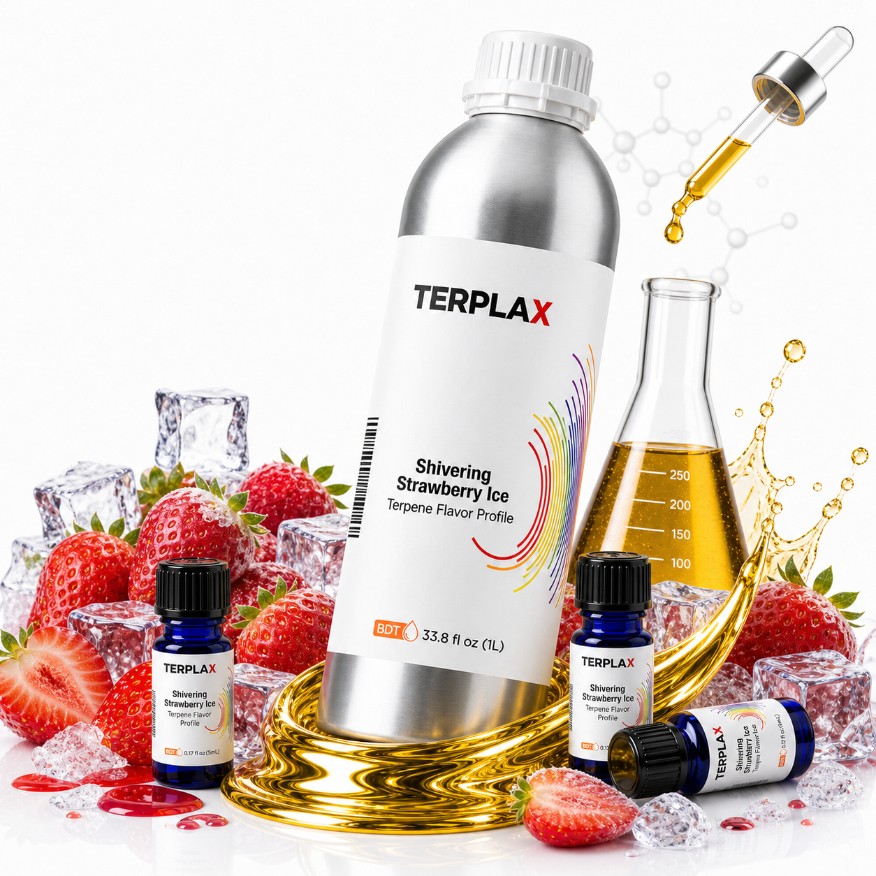 Shivering Strawberry Ice terpene profile scene