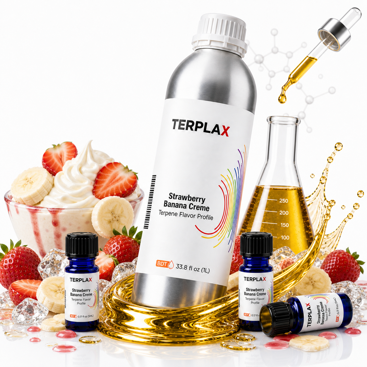 Strawberry Banana Creme terpene profile scene
