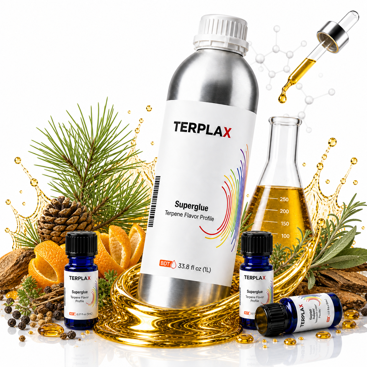 Superglue terpene profile scene