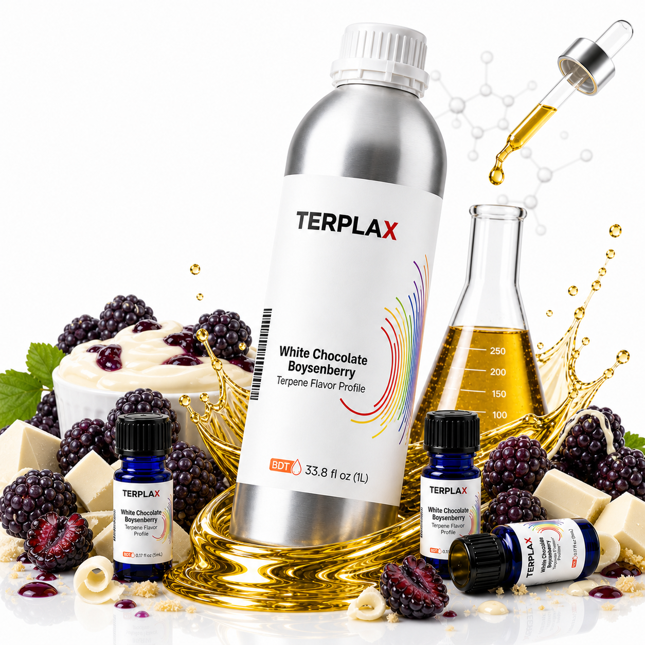 White Chocolate Boysenberry terpene profile scene